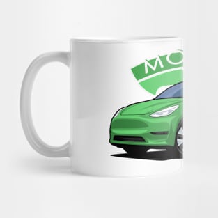 Model Y electric car green Mug